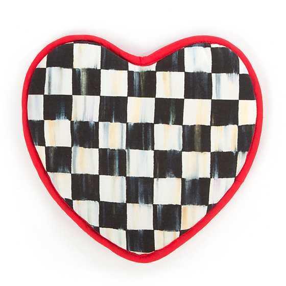 MacKenzie-Childs Rosy Check Heart Potholder