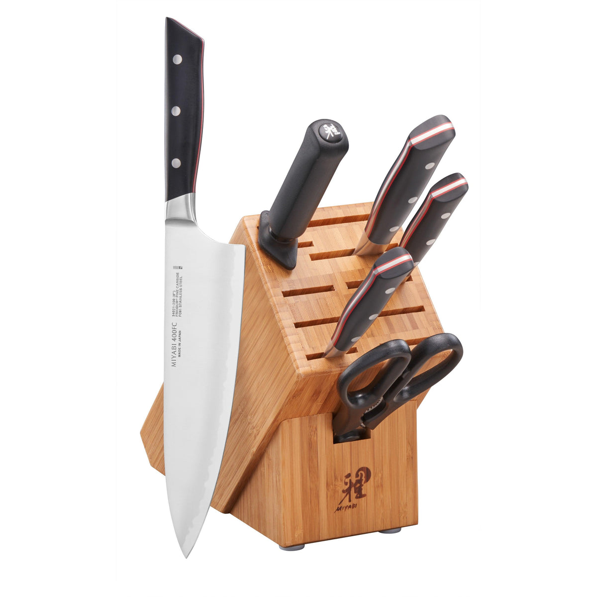 Miyabi Evolution 7pc Knife Block Set Natural