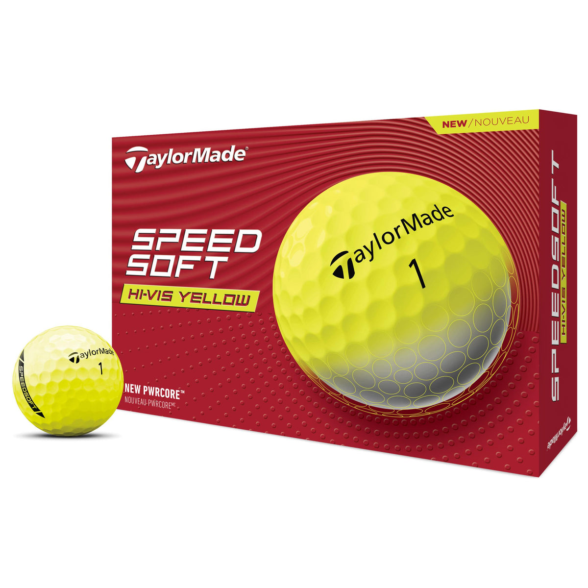 TaylorMade SpeedSoft Yellow 2024 Golf Balls - 1 Dozen