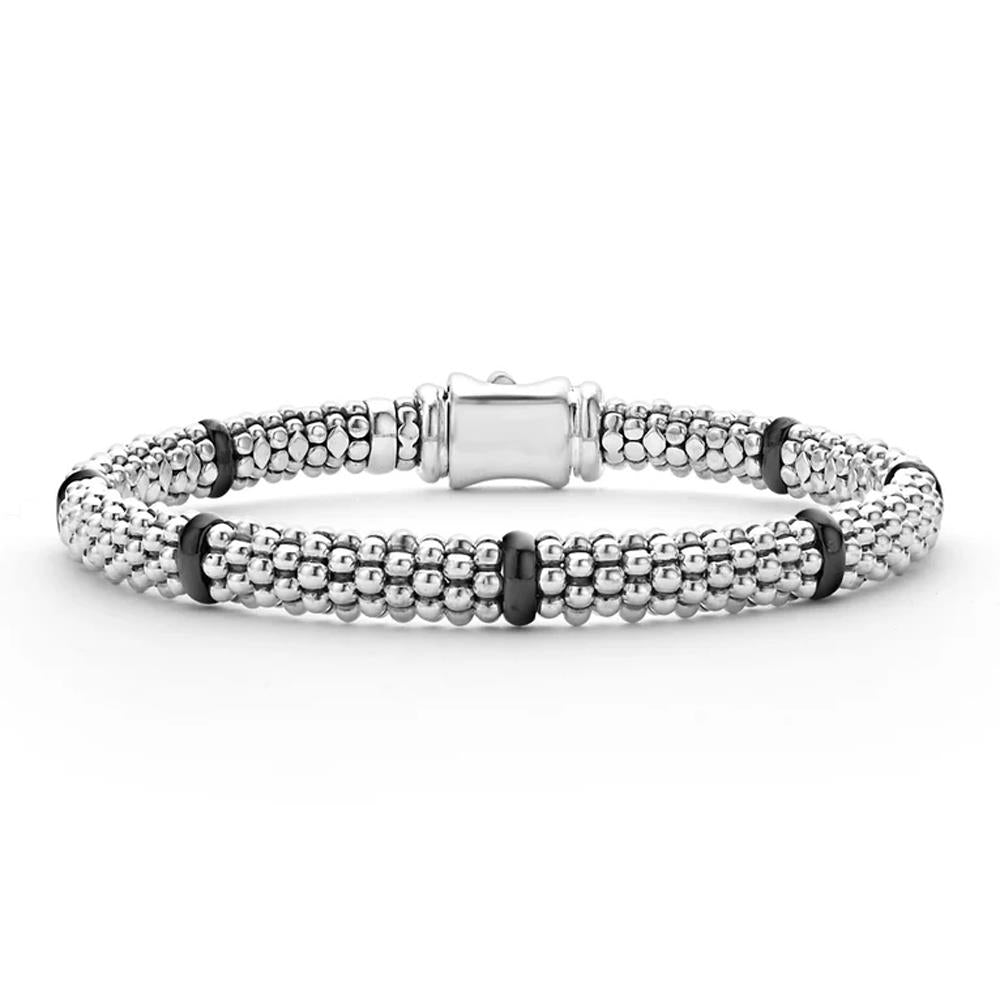 Lagos Ceramic Station Caviar Bracelet Size 6.25"-6.75