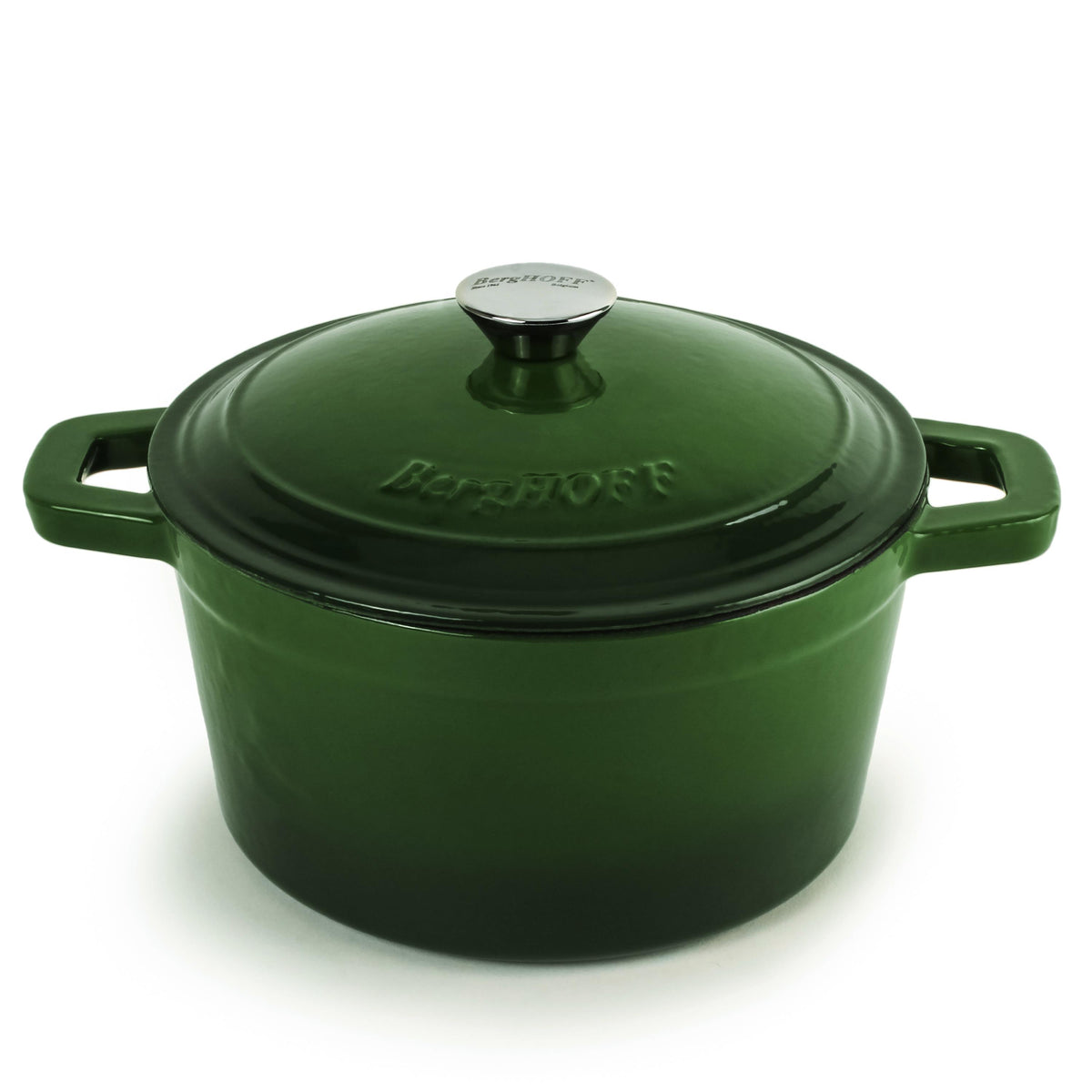 BergHOFF Neo Cast Iron 7qt. Round Dutch Oven 11" with Lid, Green
