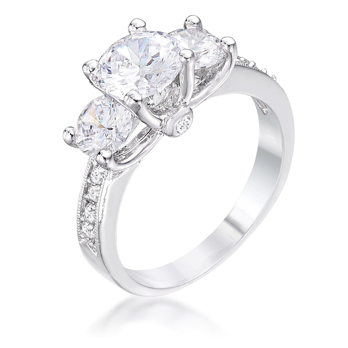 Completely Bella Classic Clear Triplet Ring