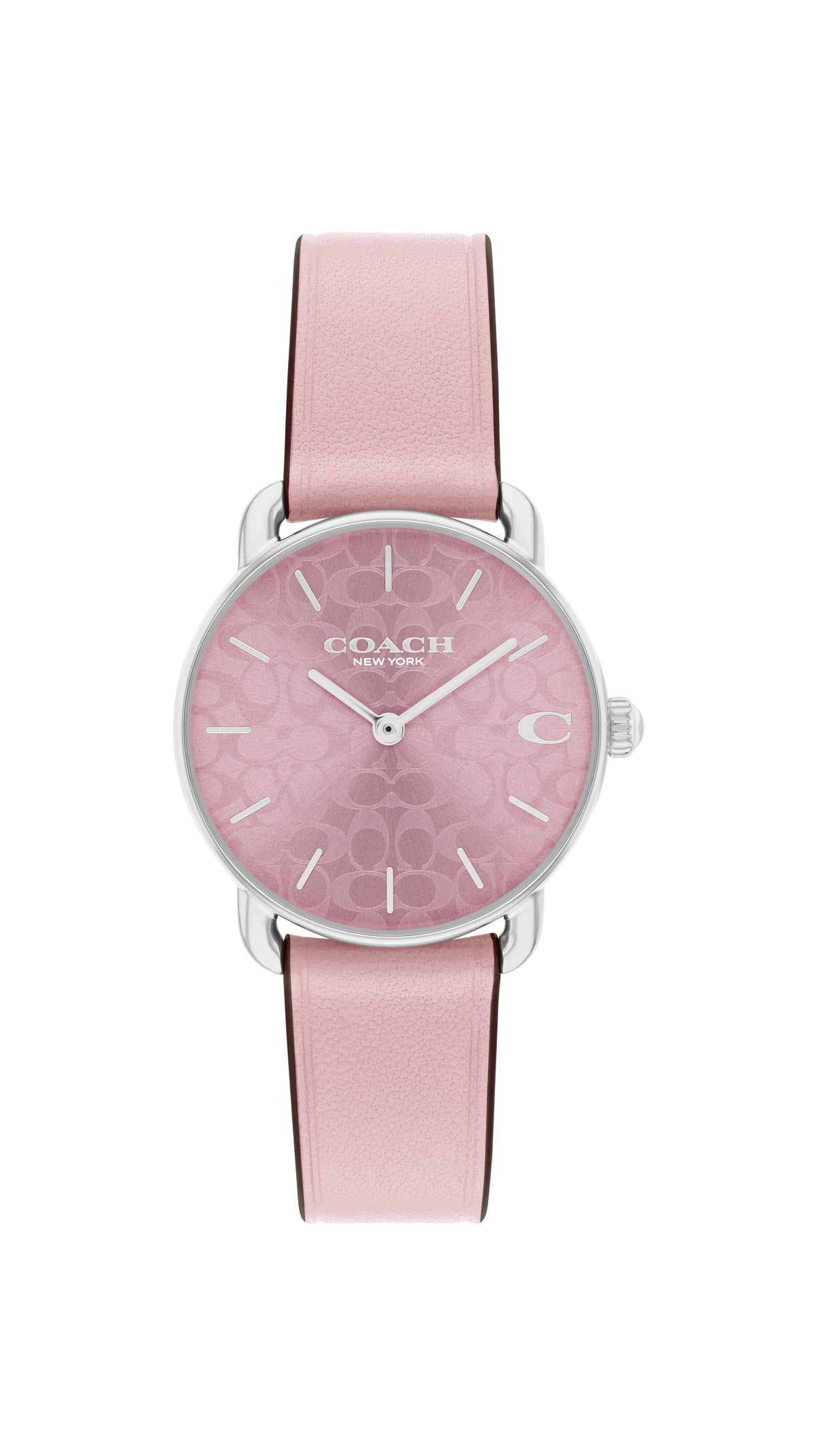 Coach Elliot Ladies. Stainless Steel Case. Blush Leather Strap. Blush Dial.