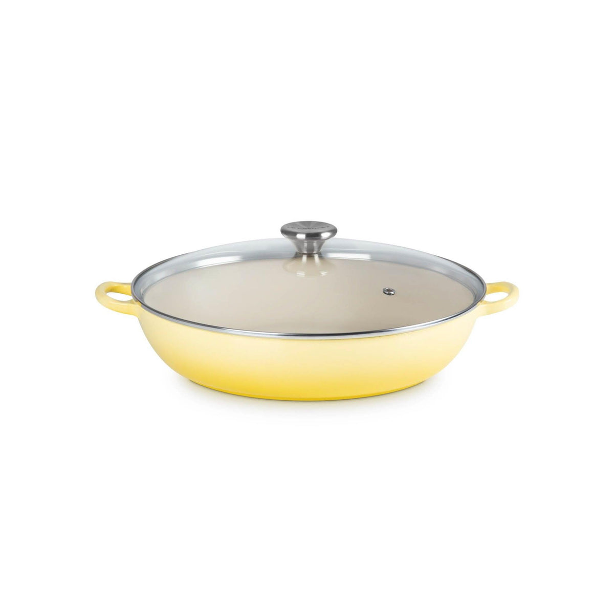 Le Creuset 5qt Traditional Cast Iron Braiser w/ Glass Lid Soleil