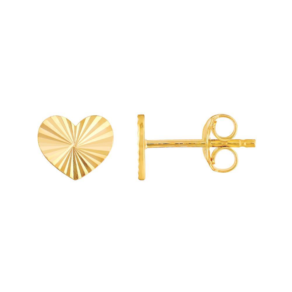 HAWLEY ST Radiant Heart Stud Earrings