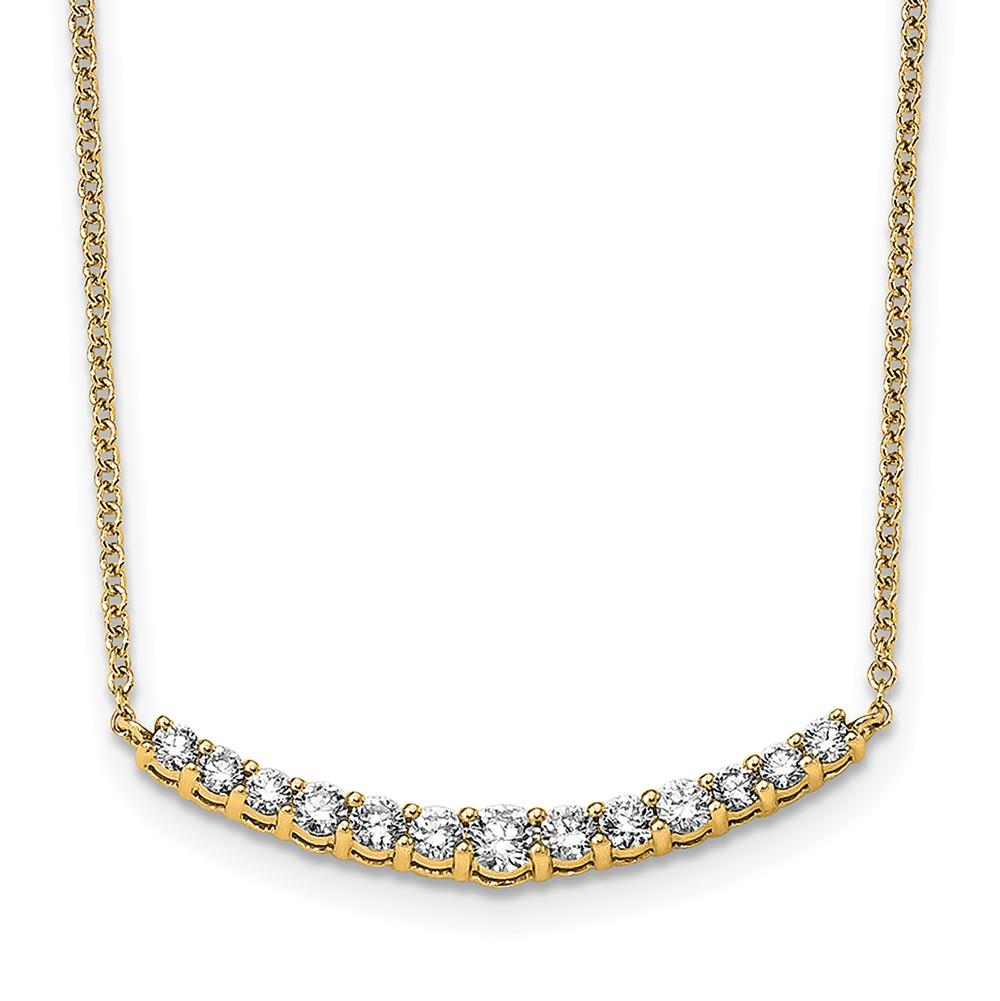 Distinctive 14K True Origin Lab Grown Diamond Pendant with Chain, .50ctw