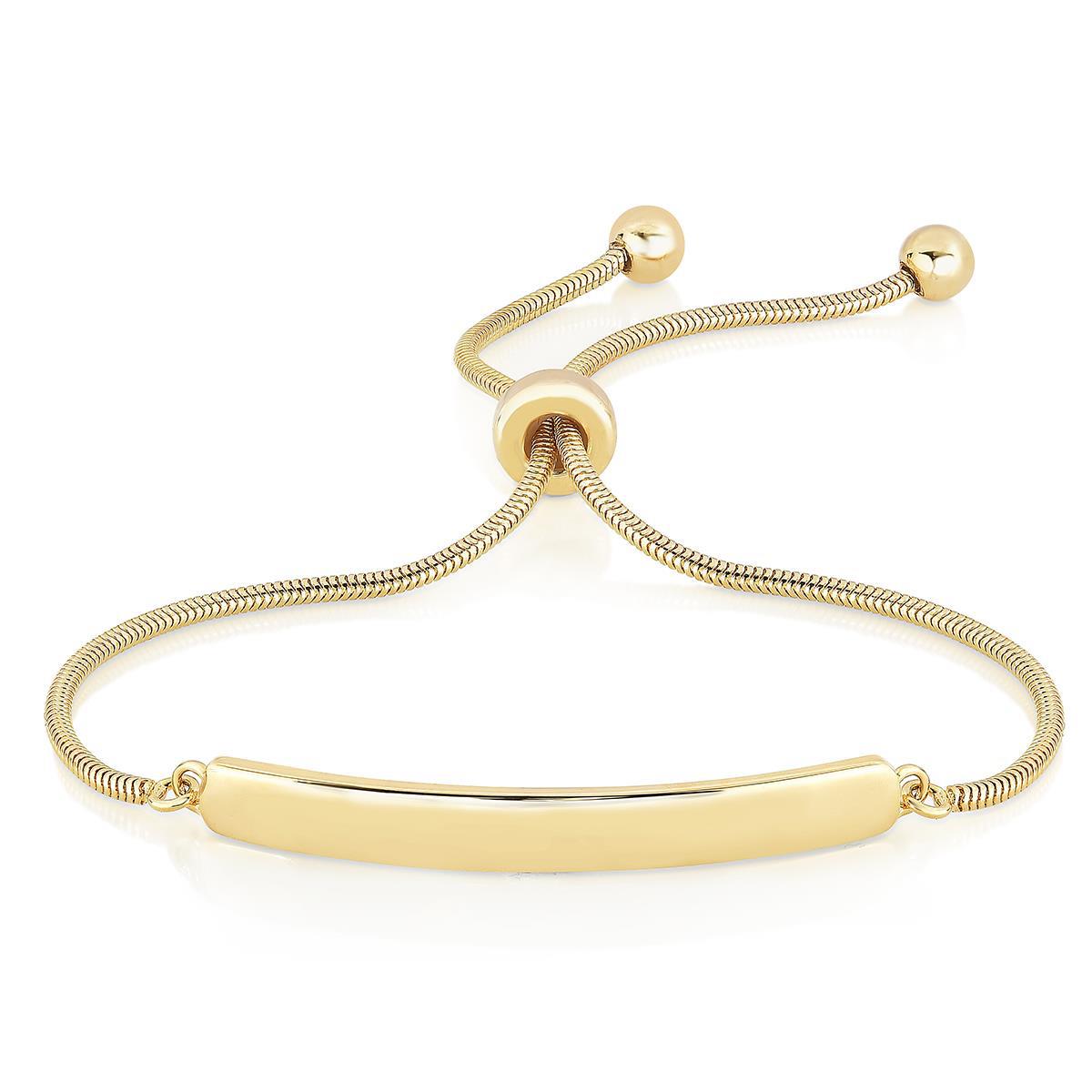 Jilco Bolo Bar Bracelet Yellow Gold