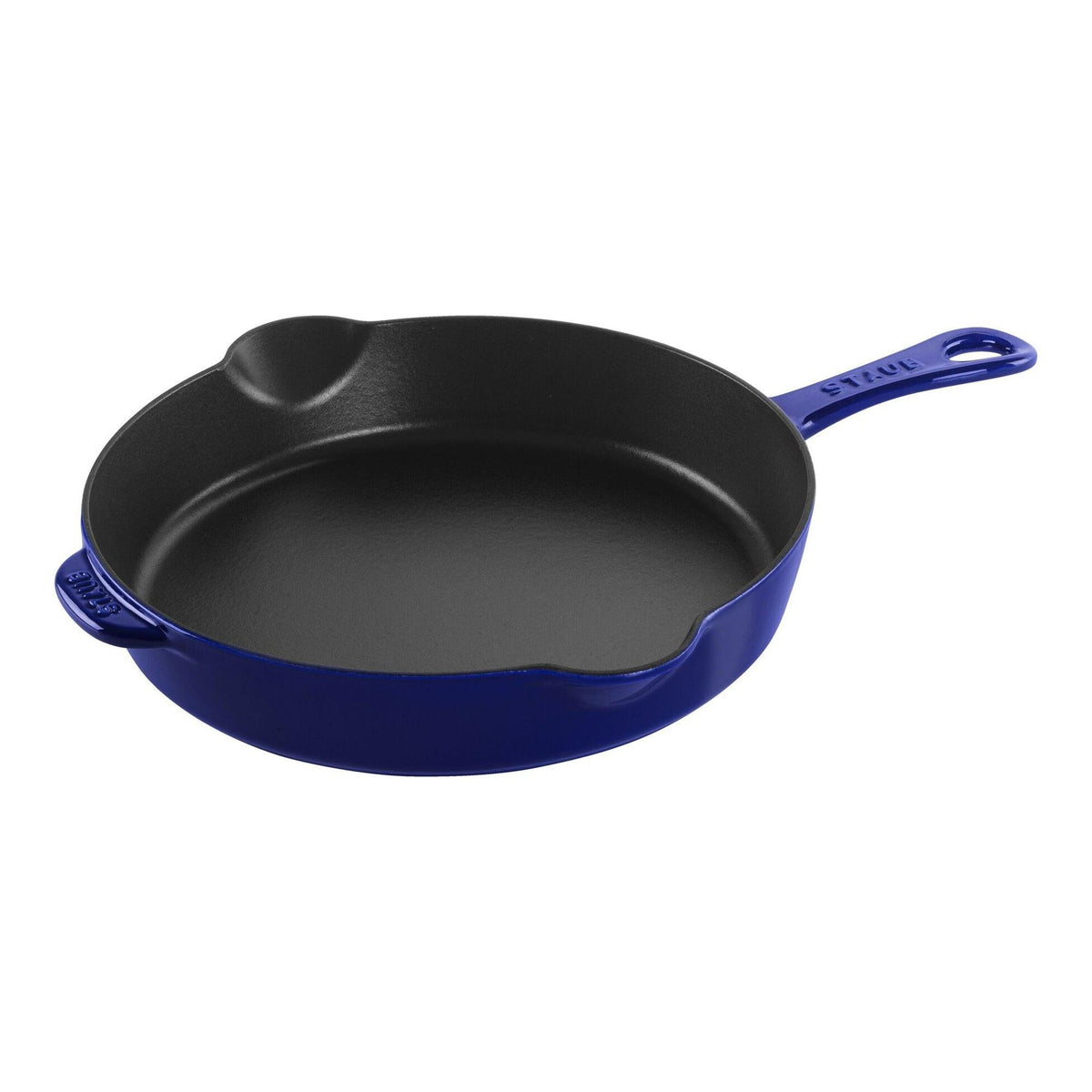 Staub 11" Cast Iron Traditional Deep Skillet Dark Blue