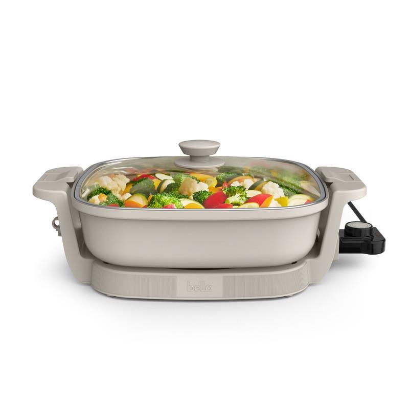 Bella by Gather 12X12.3 Deep Make & Take Skillet, Oatmilk