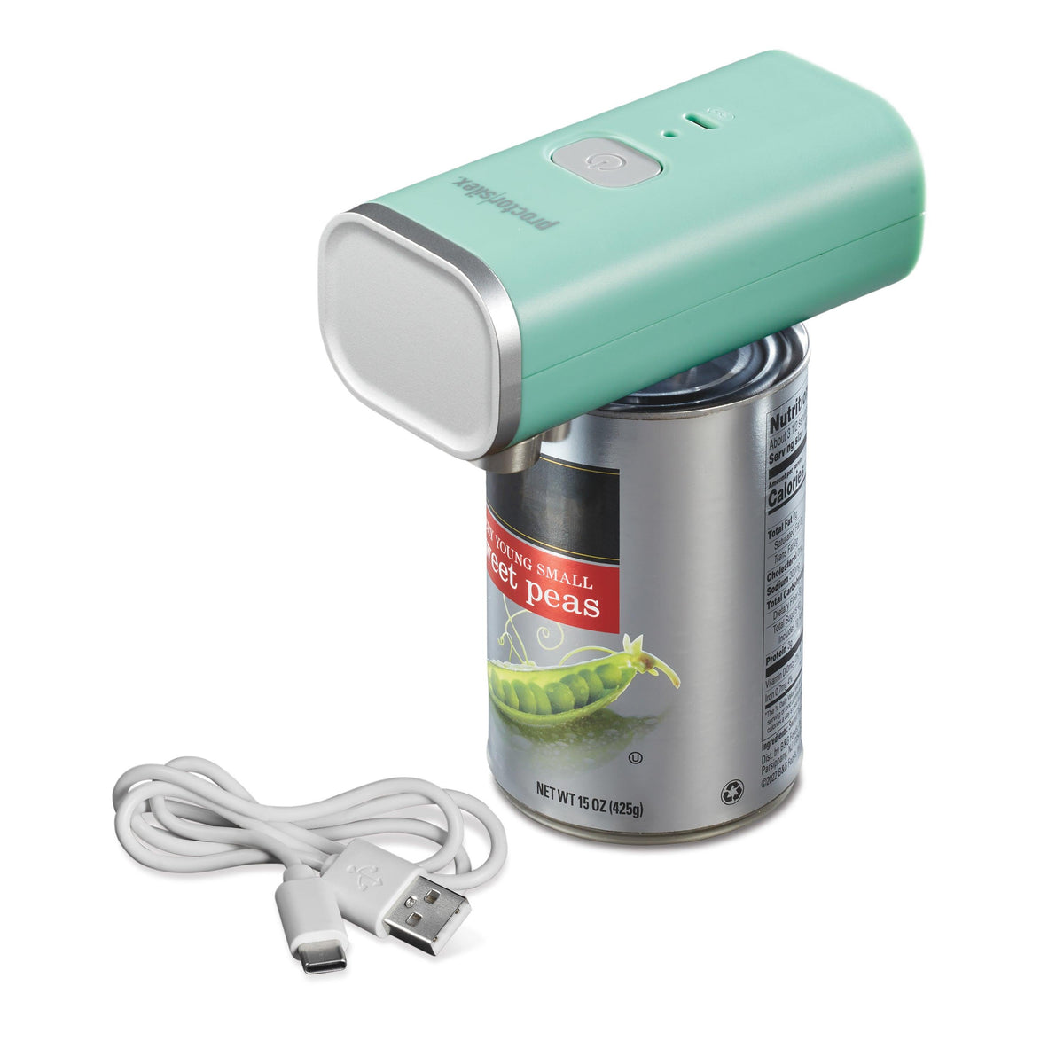 Proctor Silex Smooth Edge Cordless Can Opener Mint Green