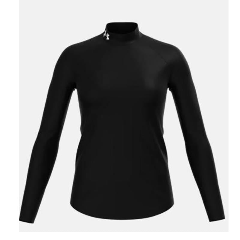 Under Armour UA Women's Authentics Mock Neck-Black-SM