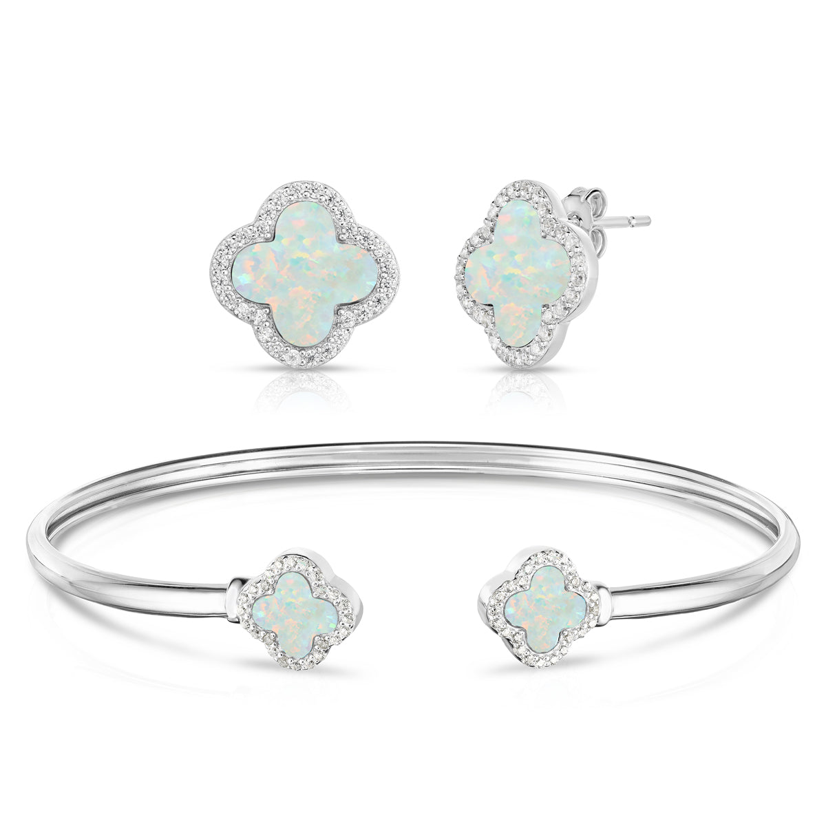 Jilco Inc Opal Bracelet and Earring Set