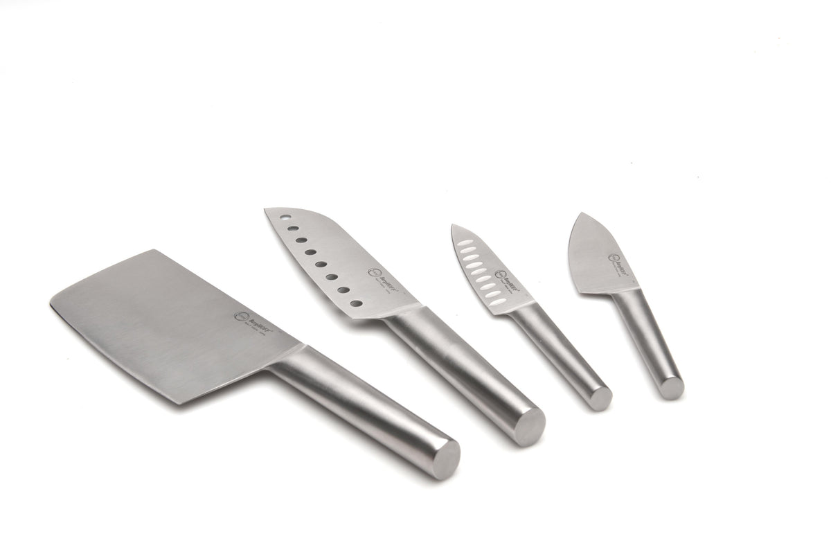BergHOFF Straight Santoku Knife Set Hollow 4pc