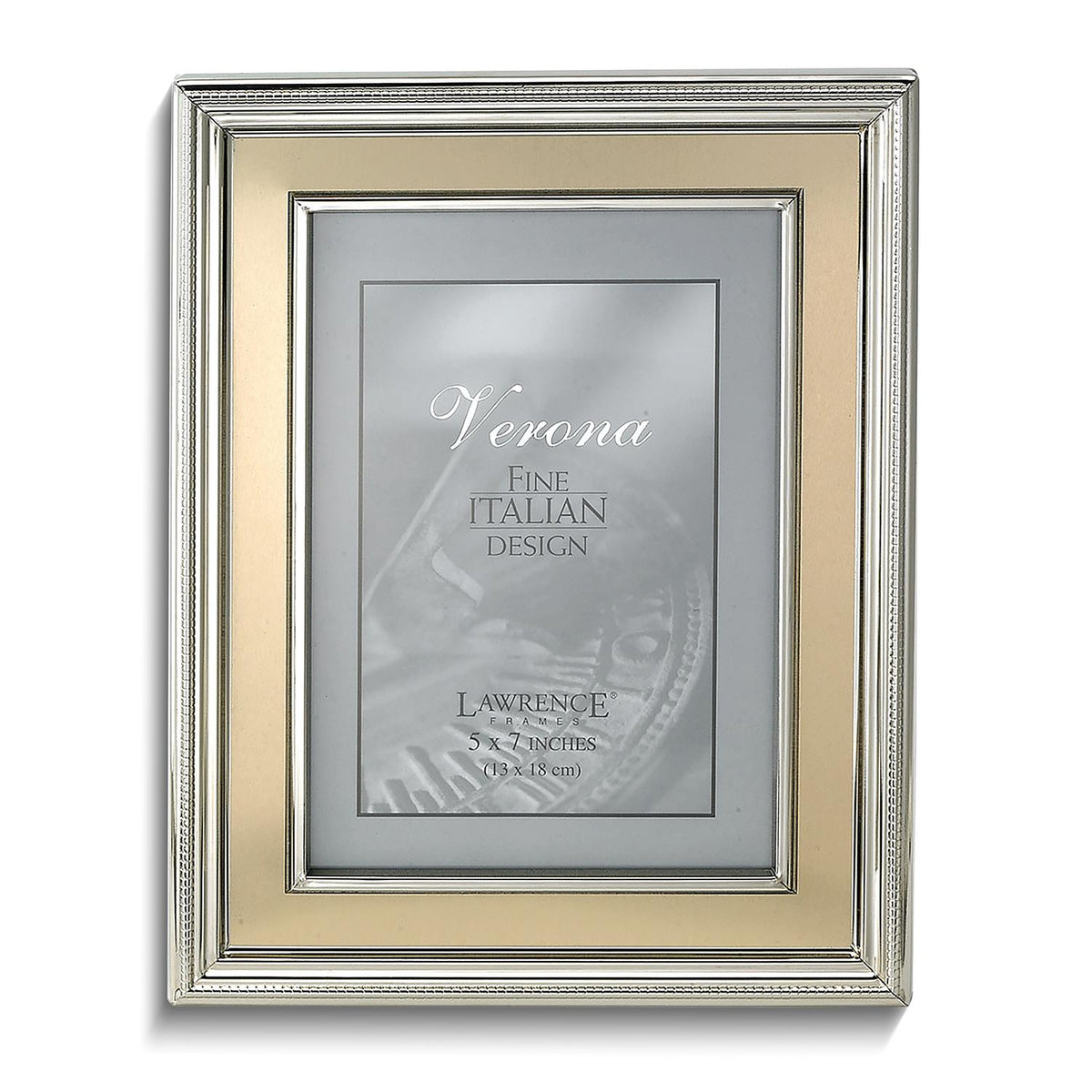 Distinctive Gifts Verona Silver-tone & Gold-tone 5x7 Photo Frame