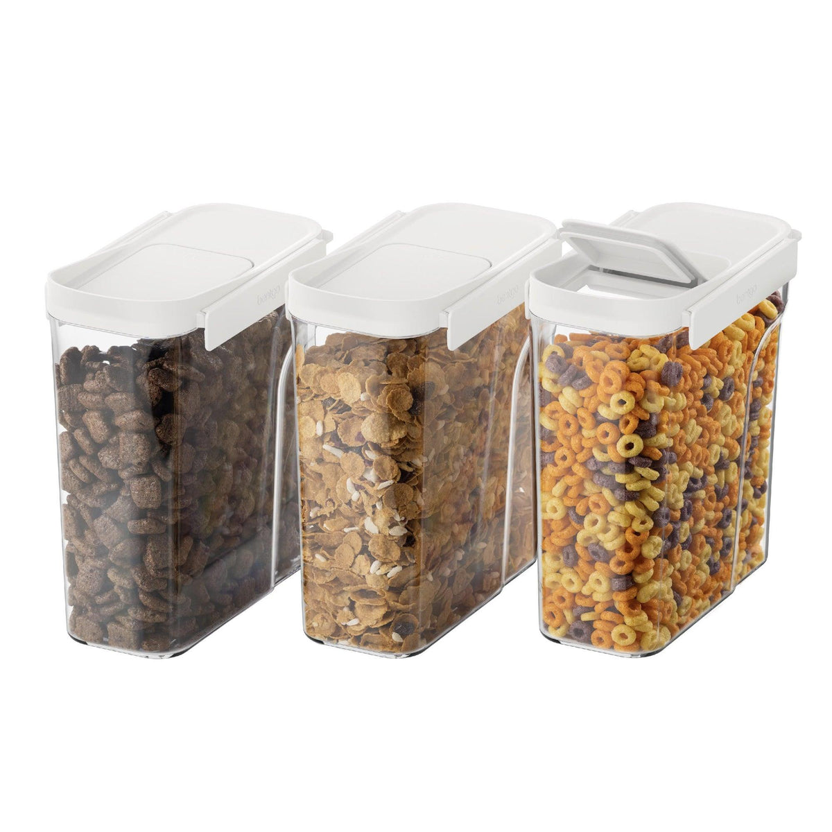 Bentgo 6pc Pantry Airtight Cereal Container Set Snow