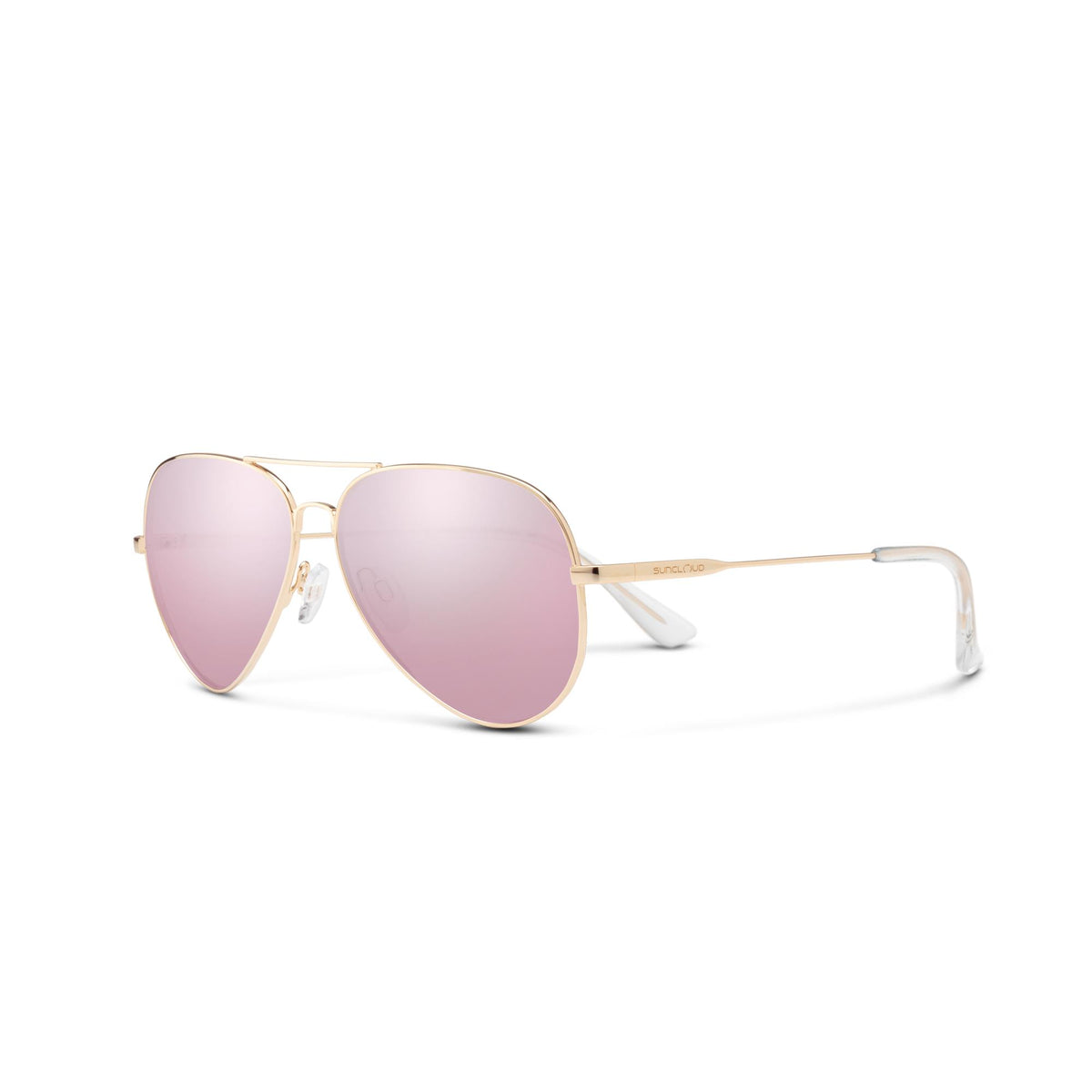 Smith Suncloud Hard Deck Polarized Sunglasses - Rose Gold/Pink Gold Mirror