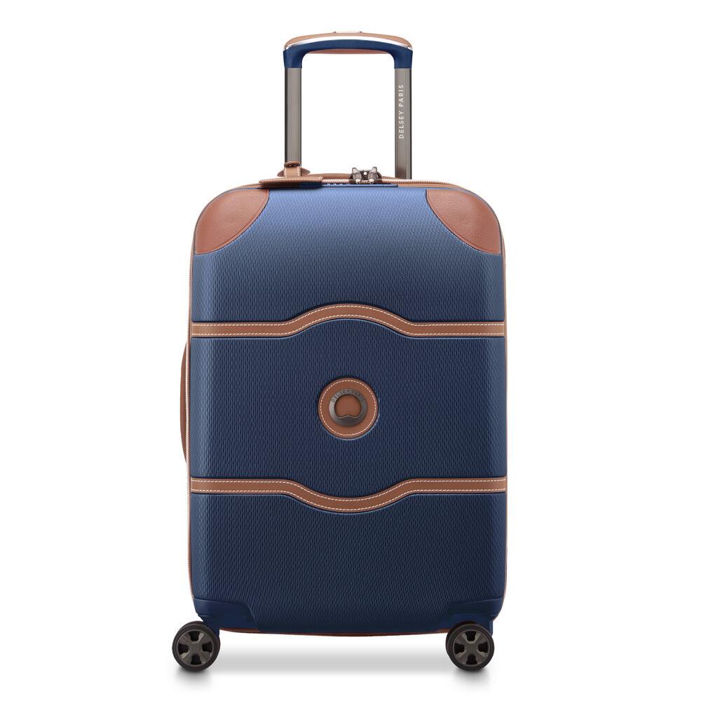 Delsey Chatelet Air 2.0 Hardshell Carry-On Luggage with Spinner Wheels in Navy Blue