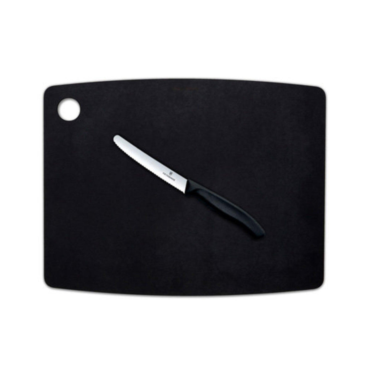 Epicurean Kitchen Series Large Slate Cutting Board w/ Black Utility Knife