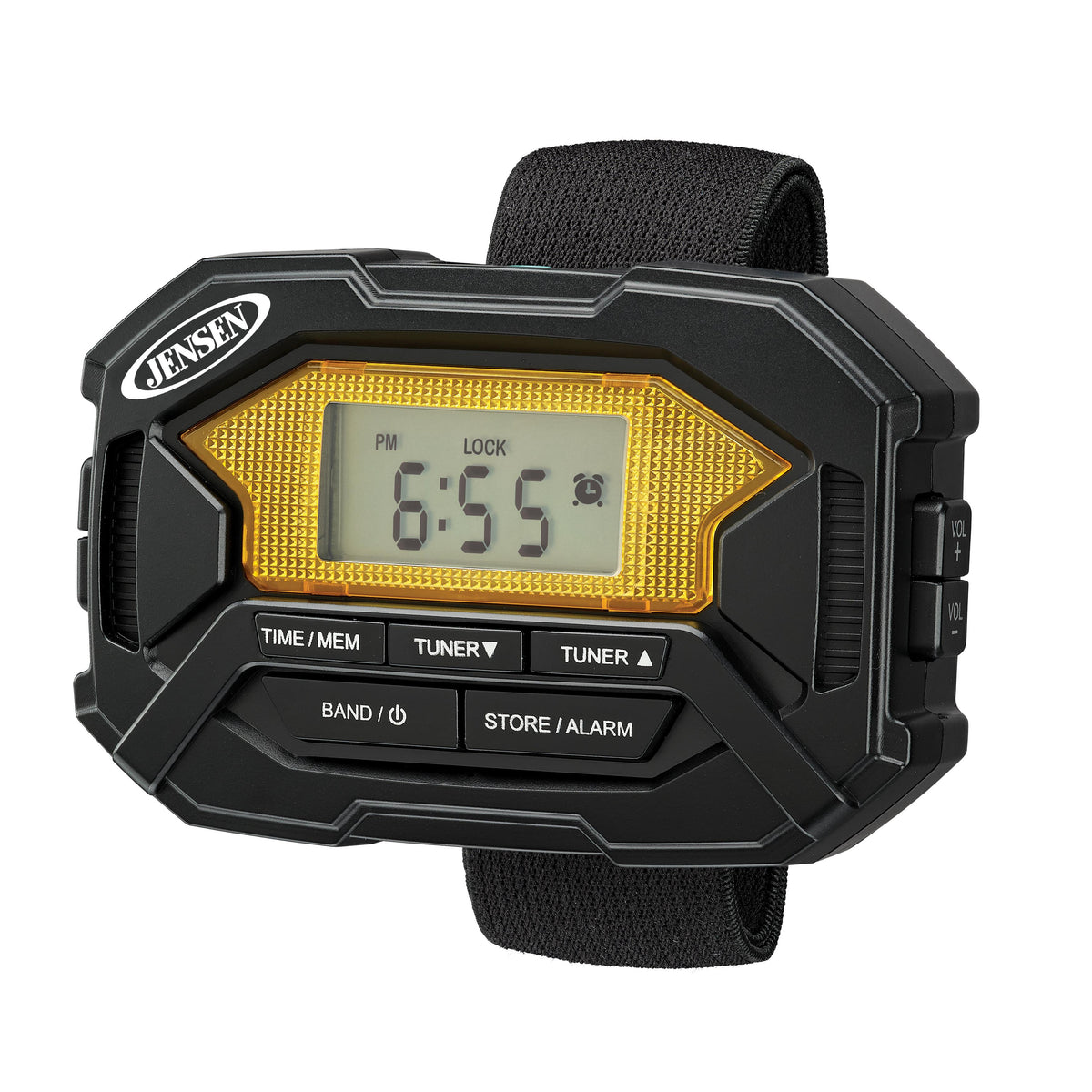 Jensen Audio Digital AM/FM Stereo Armband Radio with Clock