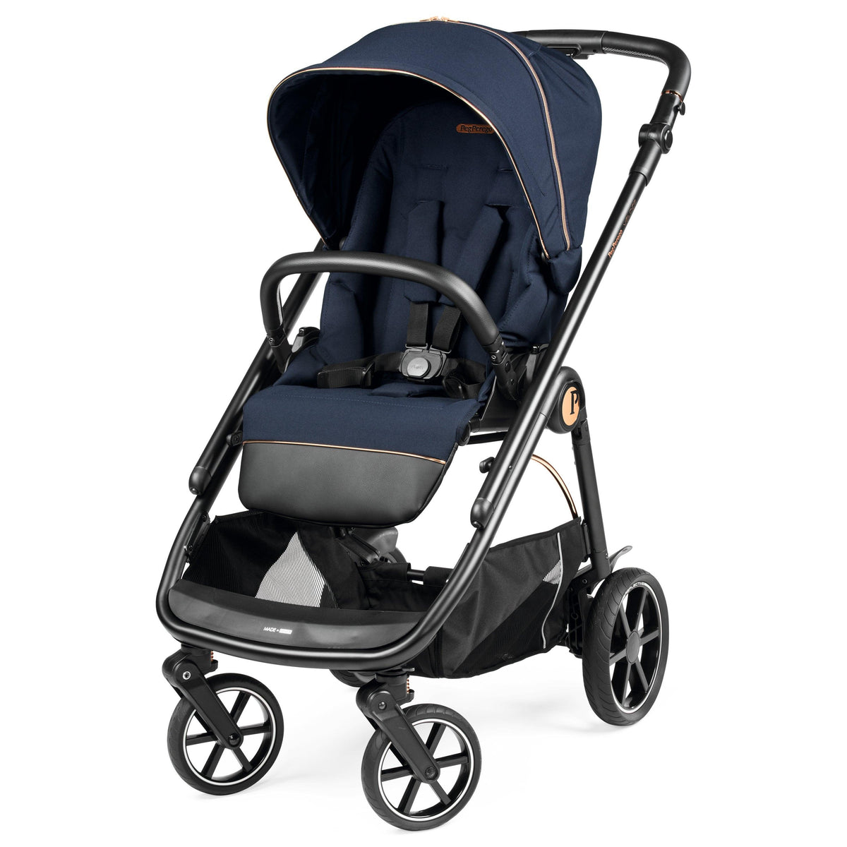 PEG Veloce Compact & Lightweight Stroller w/ Reversible Seat Blue Shine