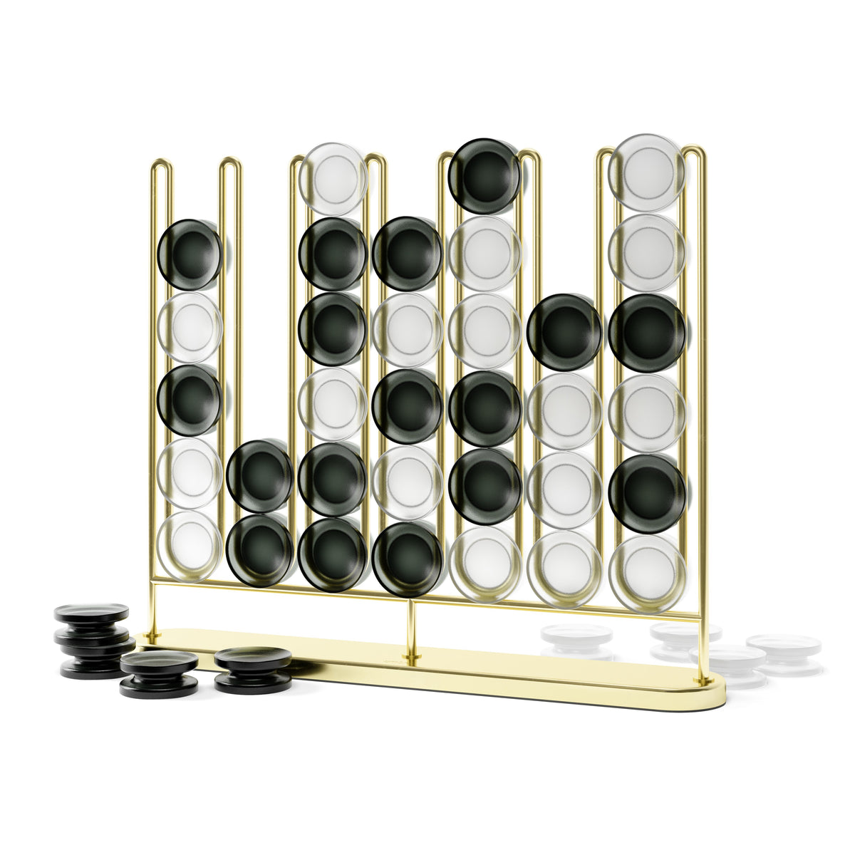 Umbra Stax 4-in-a-Row Game Brass