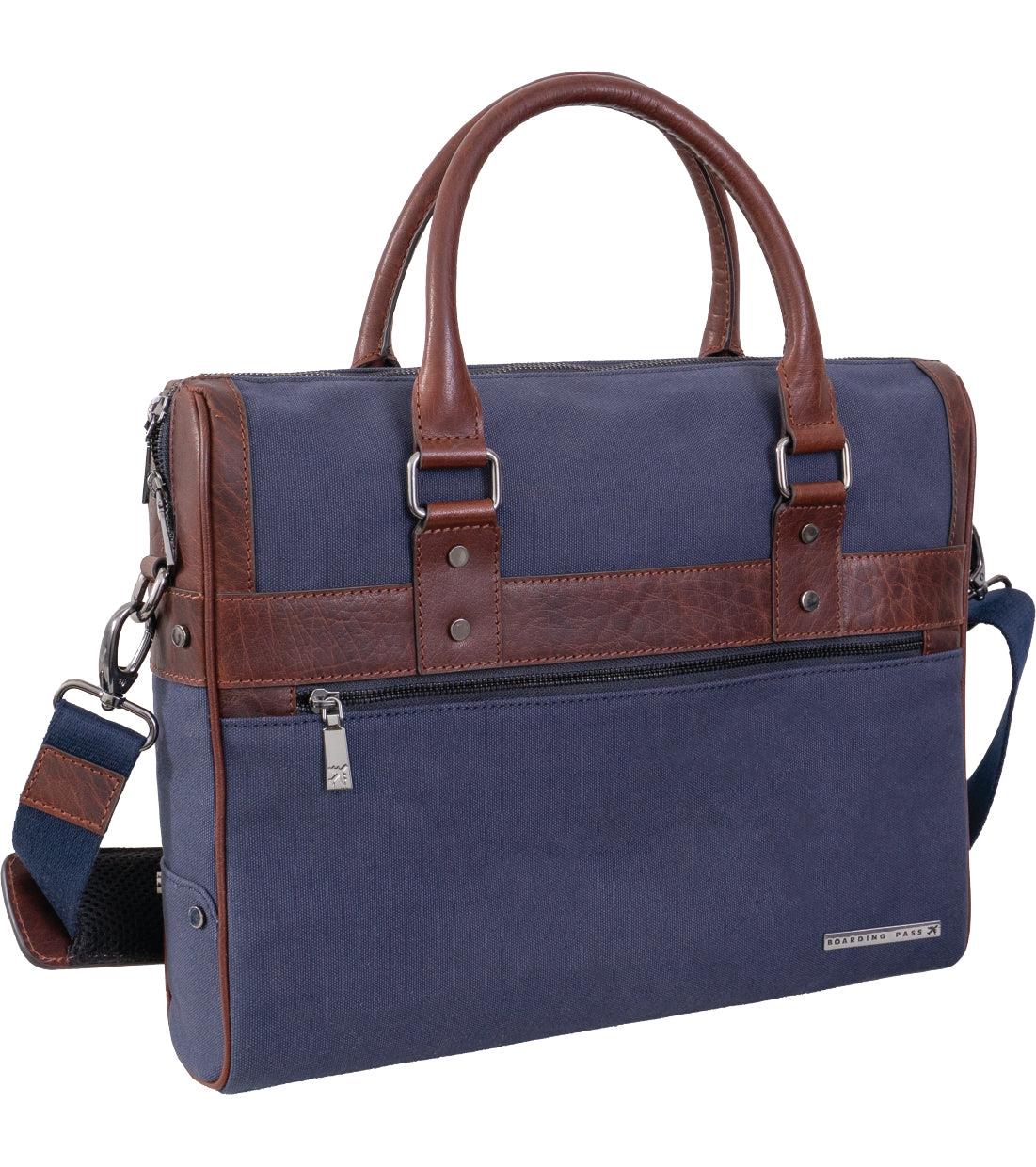 Boarding Pass The Toronto Canvas Briefcase Size 16"