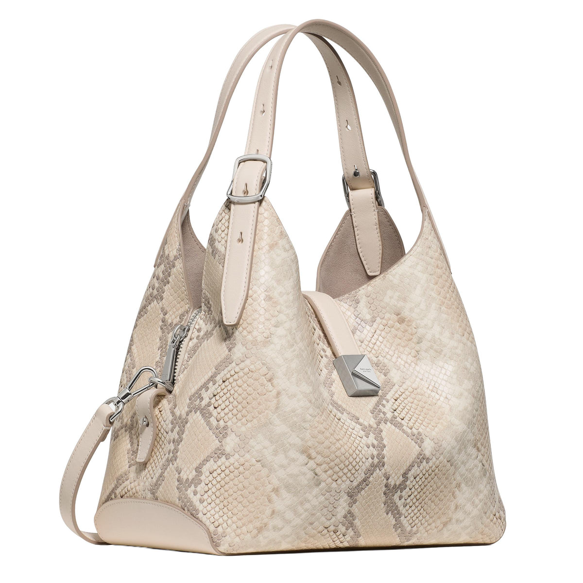 kate spade new york Deco Snake Embossed Crossbody Tote - Neutral Multi