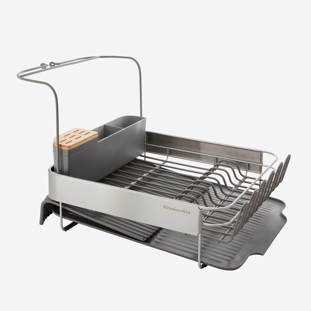 KitchenAid Full Size Expandable Dish Drying Rack Stainless Steel