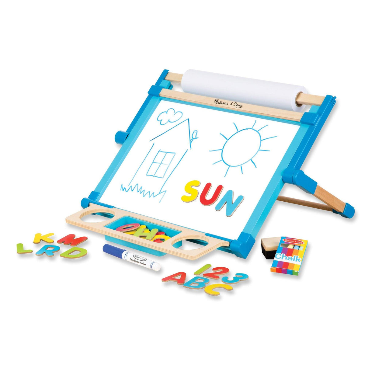 Melissa & Doug Deluxe Double Sided Tabletop Easel Ages 3+ Years