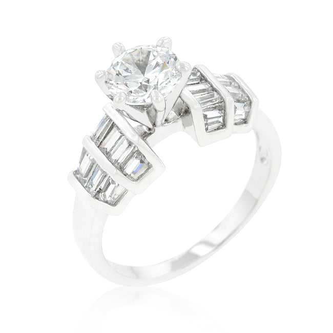 Completely Bella Tapered Baguette Cubic Zirconia Ring(5)