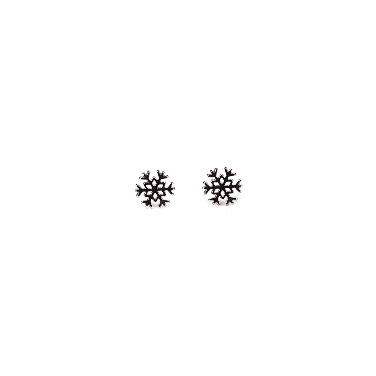 Completely Bella Silver Toned Snowflake Earrings