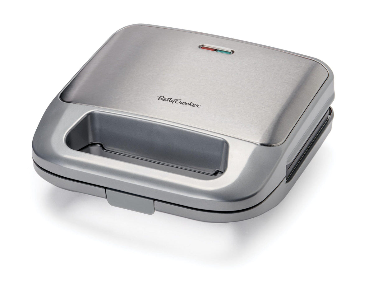 Betty Crocker 3-IN-1 Sandwich, Panini Grill & Waffle Maker Plus - Silver