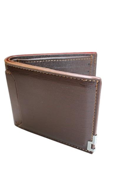 Bella Home Men's Brown Leather Bifold Passcase Wallet
