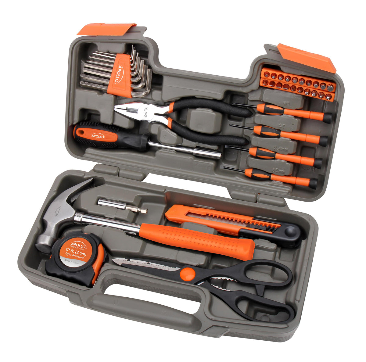 Apollo Tools 39 Piece General Tool Kit- Orange
