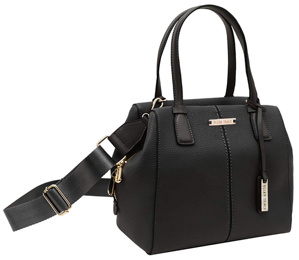 Ellen Tracy Pebble Grain Satchel Size 11.5"