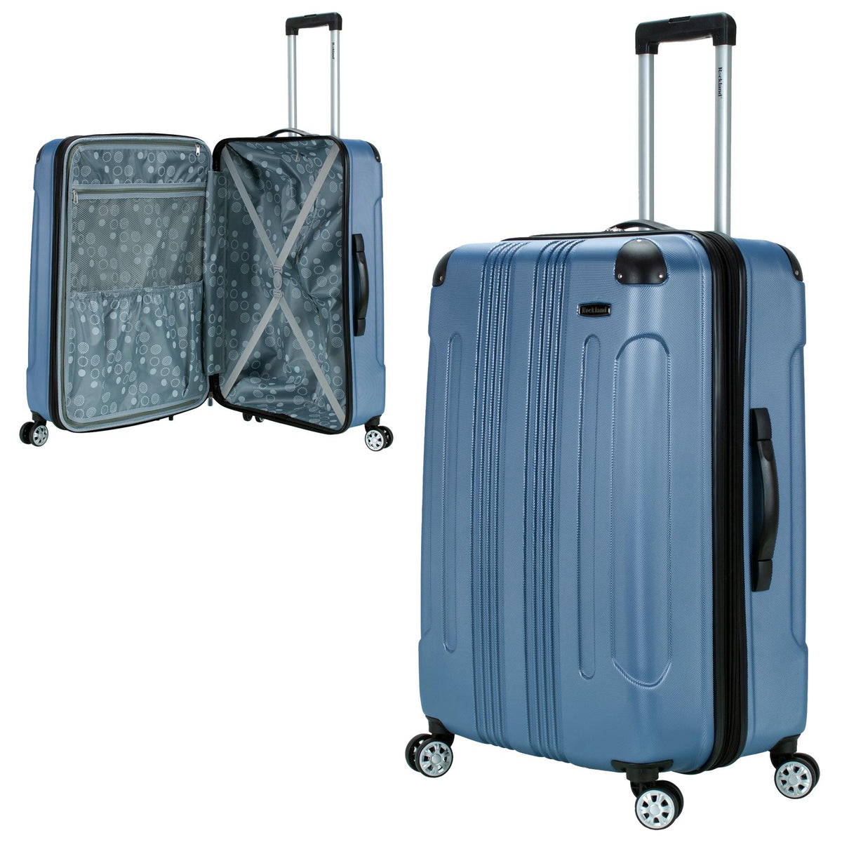 Rockland Luggage London ABS 28" Expandable Upright Spinner - Blue
