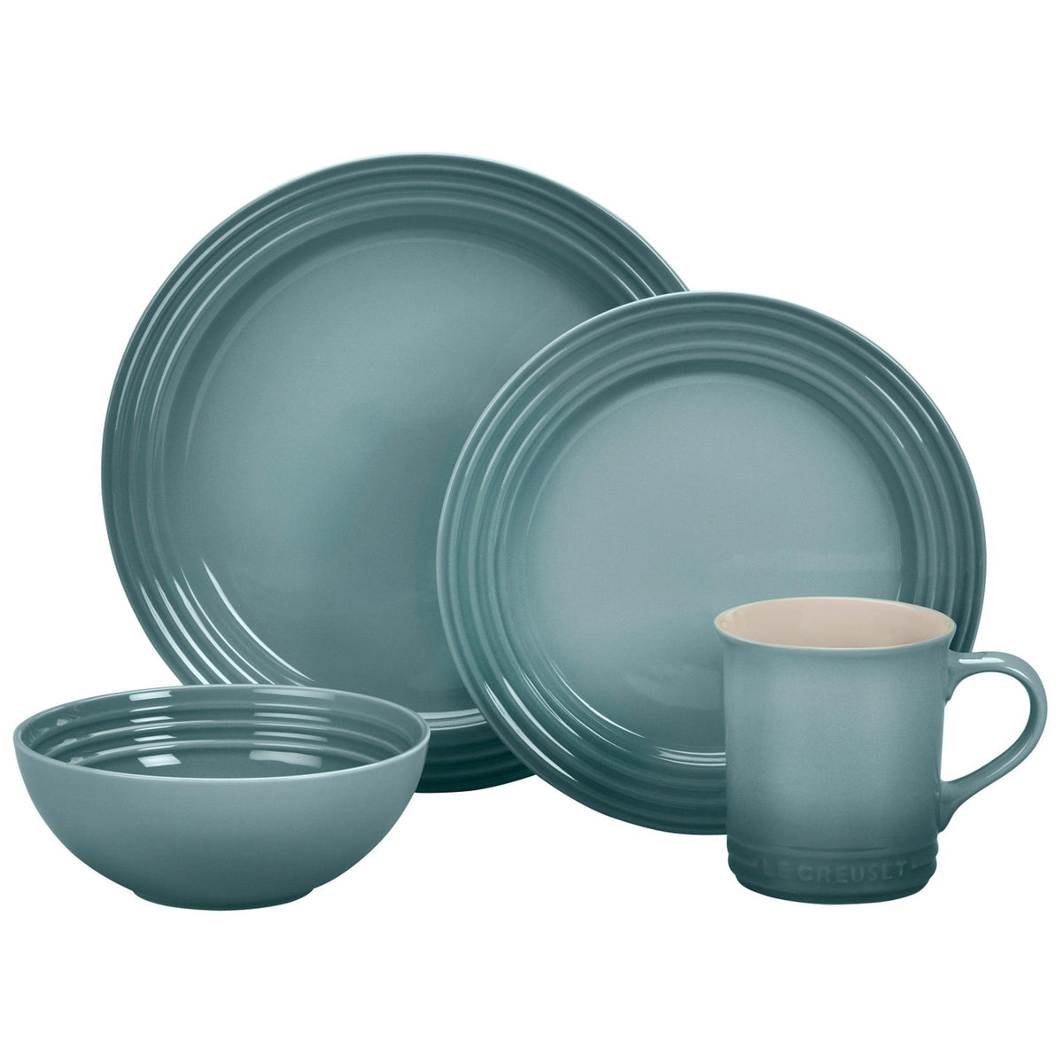 Le Creuset 16pc Vancouver Dinnerware Set Sea Salt