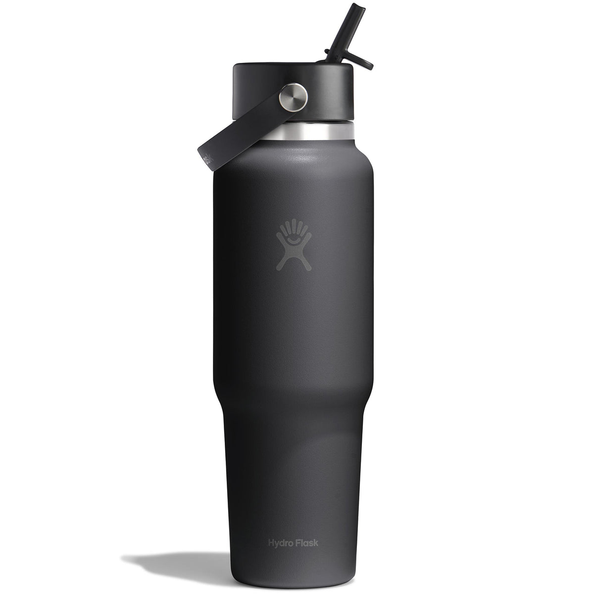 Hydro Flask 40 oz. Wide Mouth Travel Bottle w/Flex Straw Cap - Black