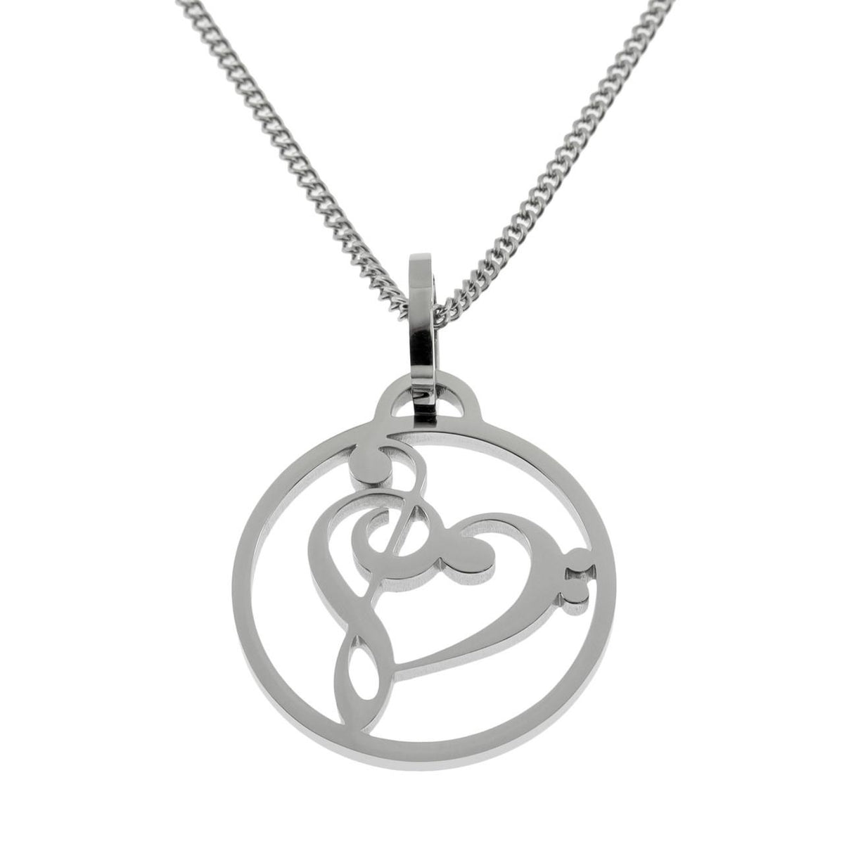 Joyful Sentiments Musical Heart Pendant Necklace