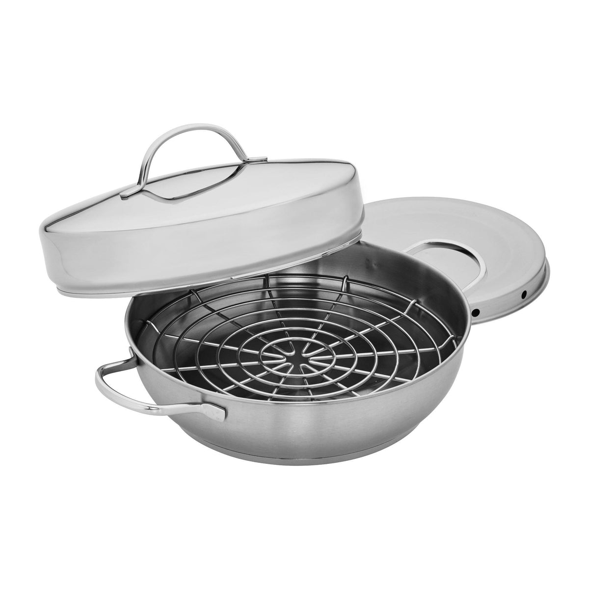 Demeyere Resto 4pc Stainless Steel Stovetop Smoker Set