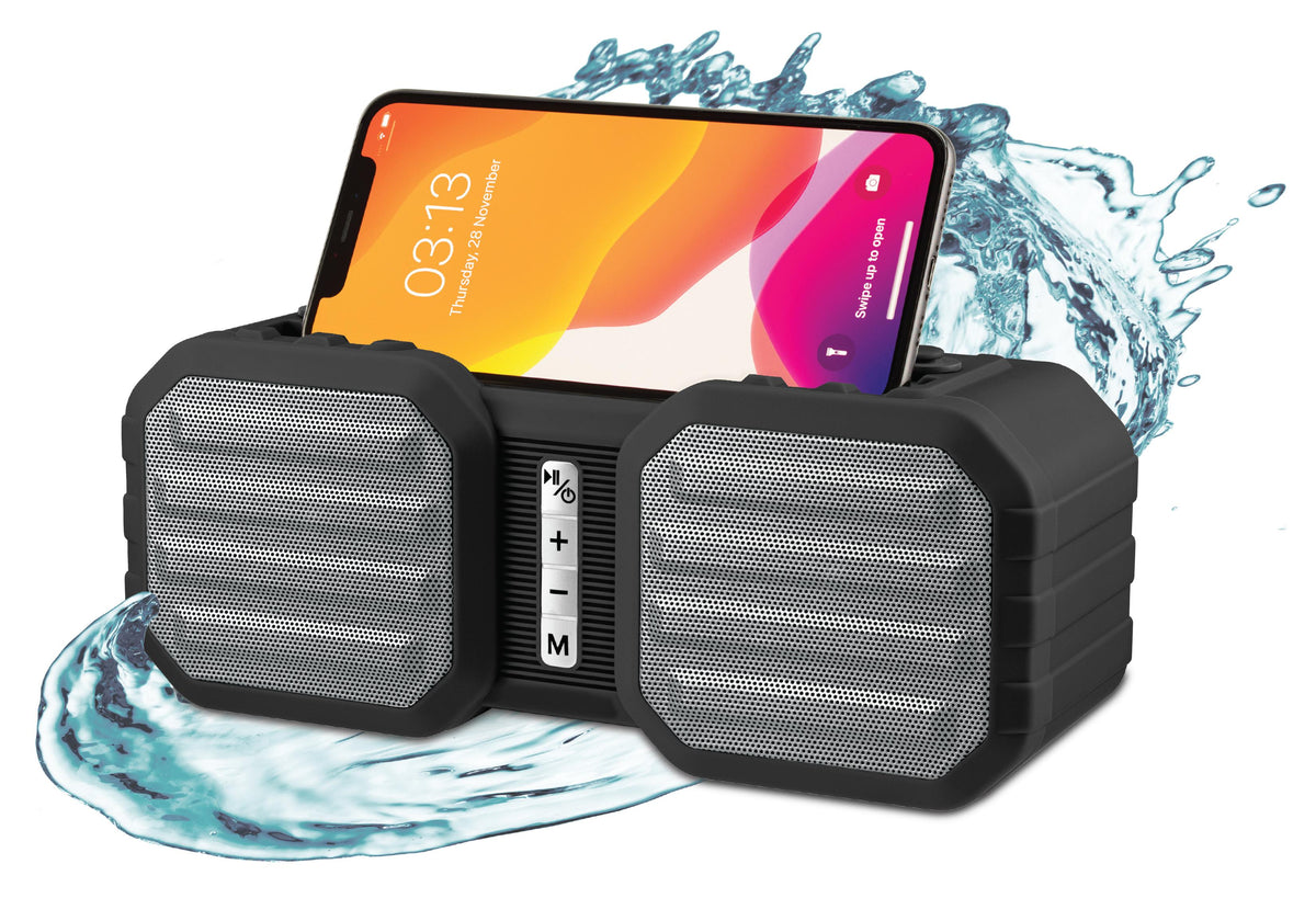 COBY Rubberized IPX5 Bluetooth Speaker