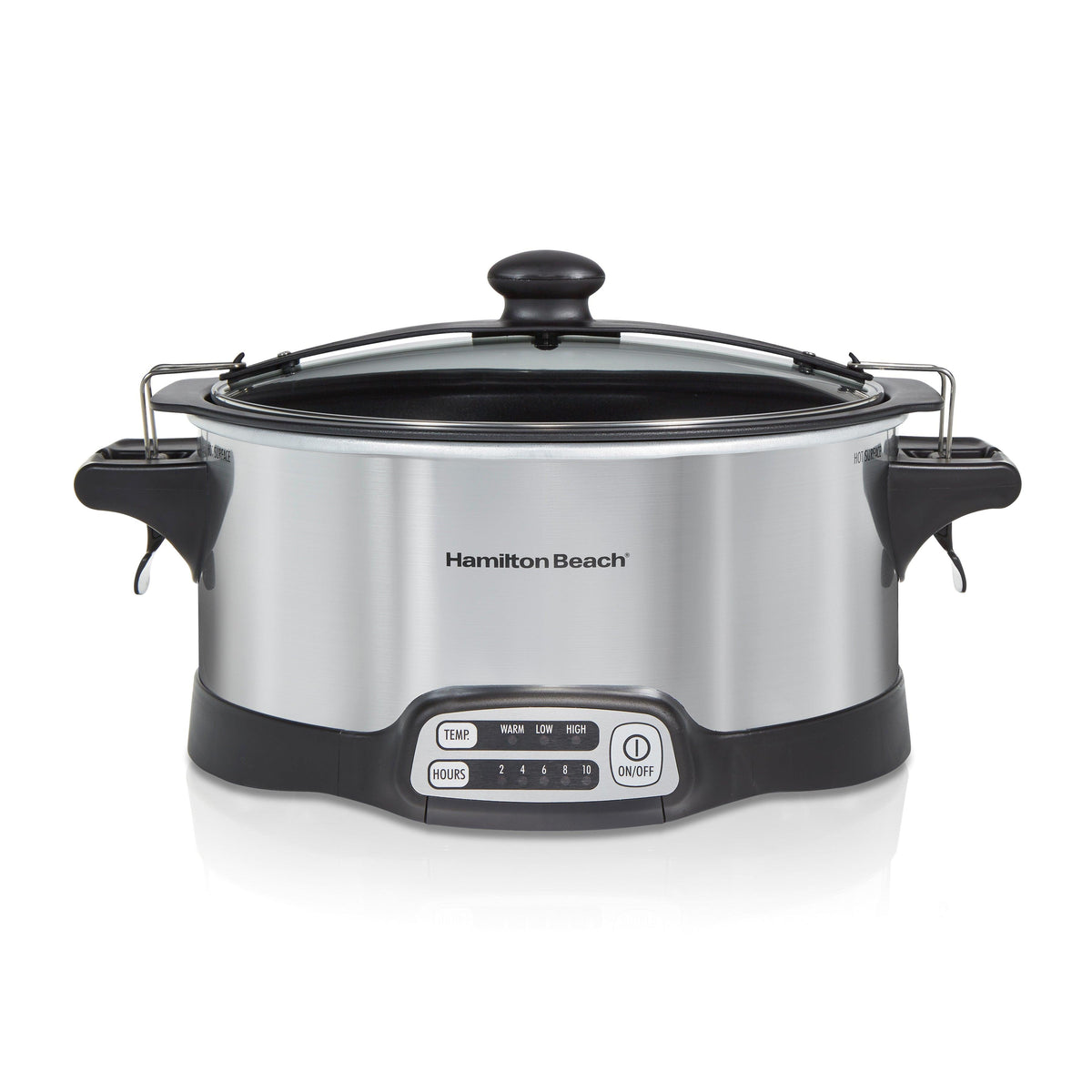 Hamilton Beach 6qt Stay or Go Sear & Cook Programmable Slow Cooker Silver