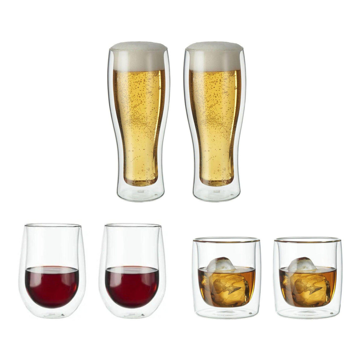 Zwilling Sorrento 6pc Double Wall Entertaining Glassware Set