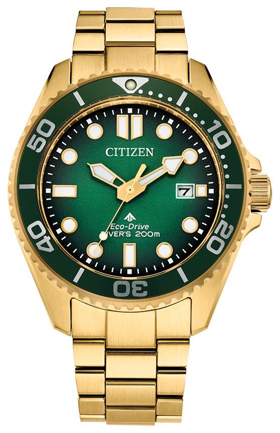 Citizen Watch Men's Promaster Dive 3 Stainless Steel Bracelet watch, Green dial