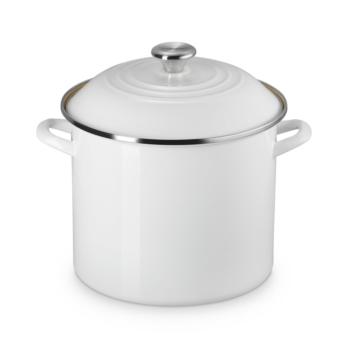 Le Creuset 12qt Enamel on Steel Classic Stockpot w/ Lid White