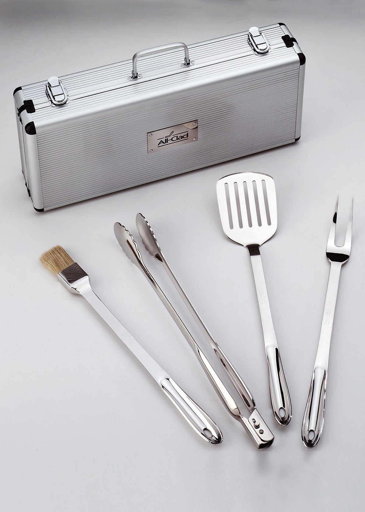 All-Clad Professional Stainless Steel BBQ Tool Set with Case