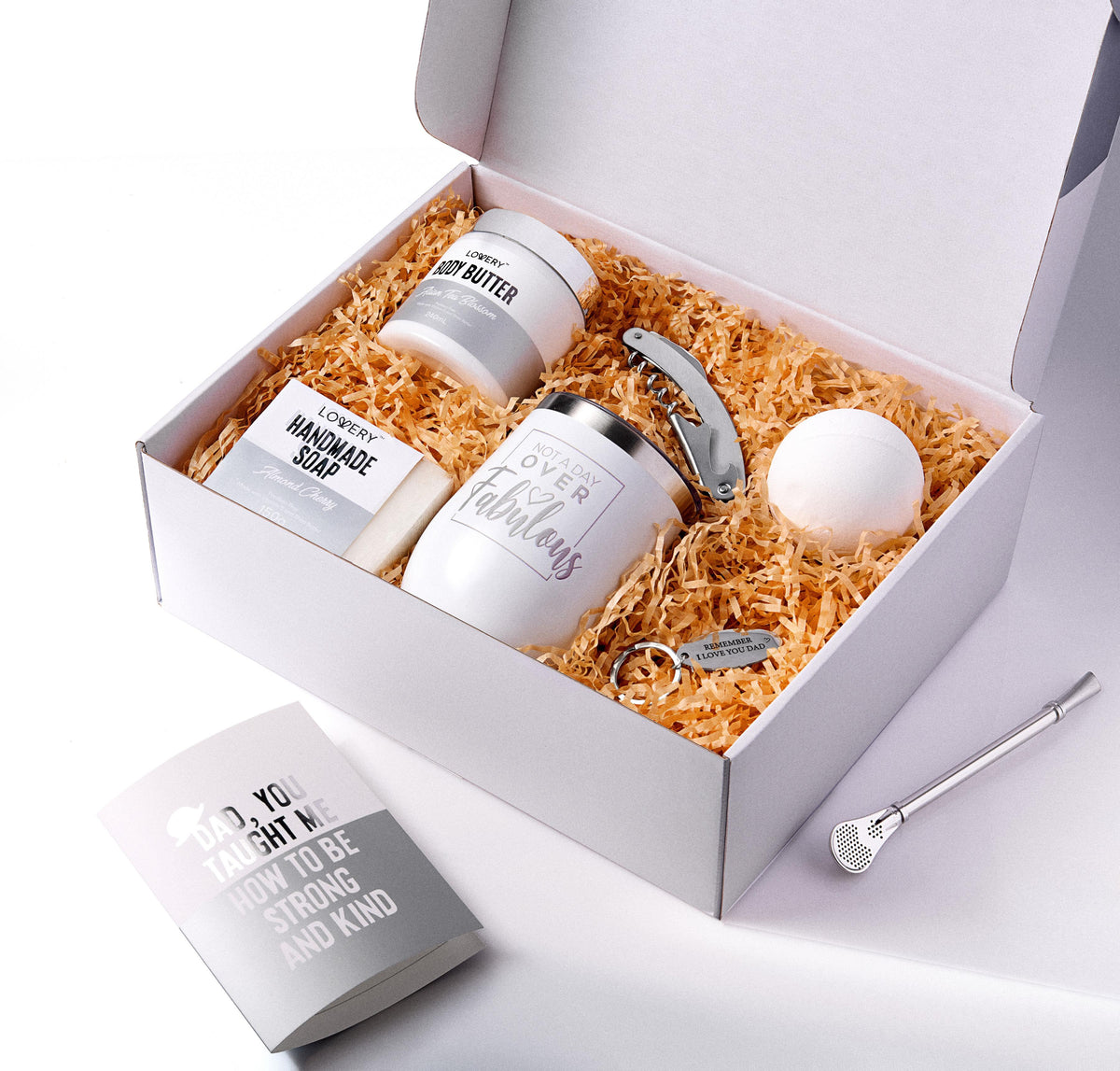 Lovery Personalized Wine Bath Set Gifts Size 9 pieces