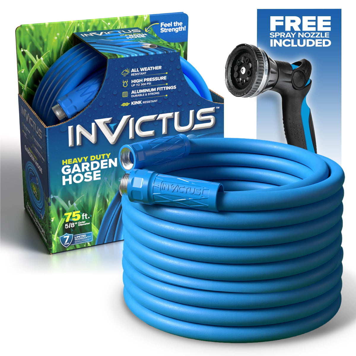 Invictus Garden Hose Size 75 FT