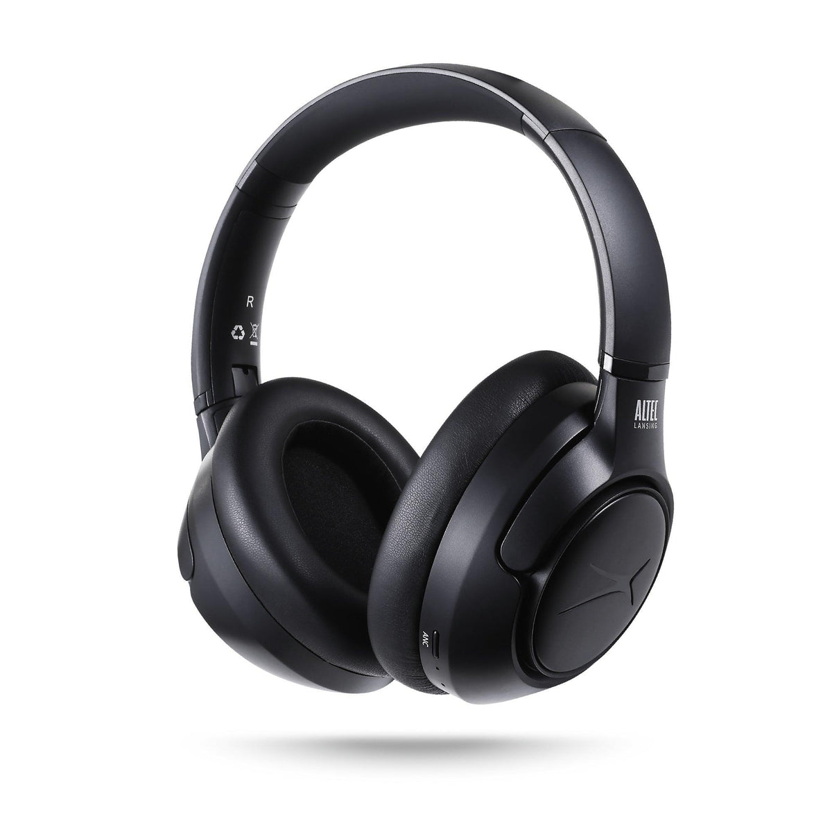 Altec Lansing Comfort Pro Active Noise Cancelling Wireless Headphones Black