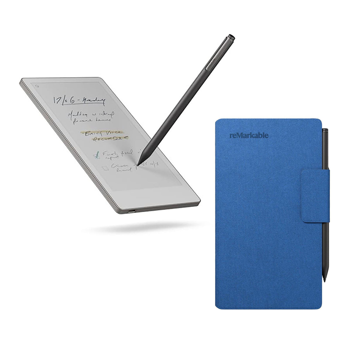 reMarkable Move Bundle with Weave Folio - Cobalt